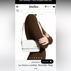 Jacquemus White Leather Shoulder Bag